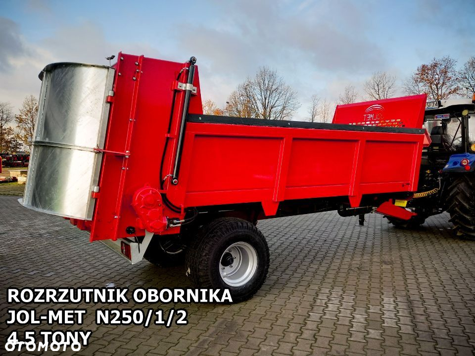 nowy ROZRZUTNIK JOLMET do nawozu obornika jednoosiowy N250/1 3,5 T STANDARD - 16
