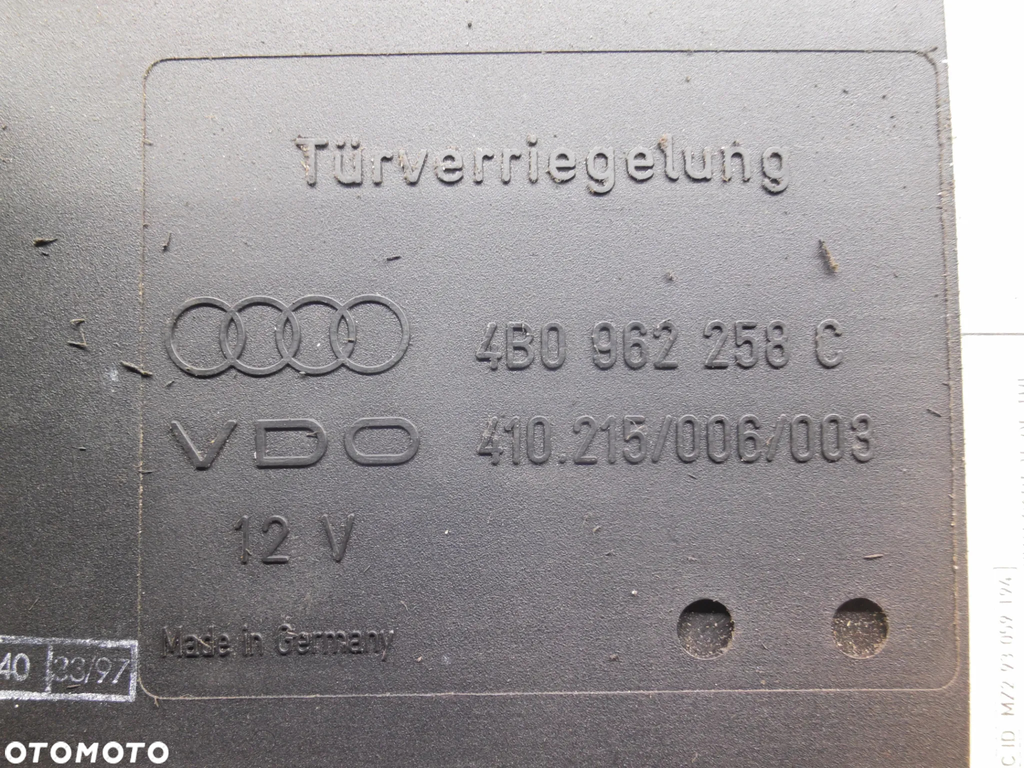 AUDI A6 C5 MODUŁ KOMFORTU 4B0962258C - 2
