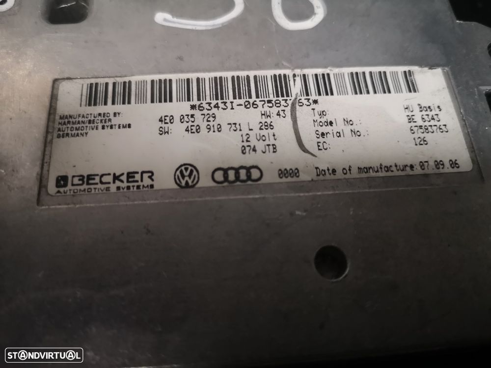Centralina MMI Multimedia Audi a8 d3 4e0 2003-2009 (2x no estoque) - 3