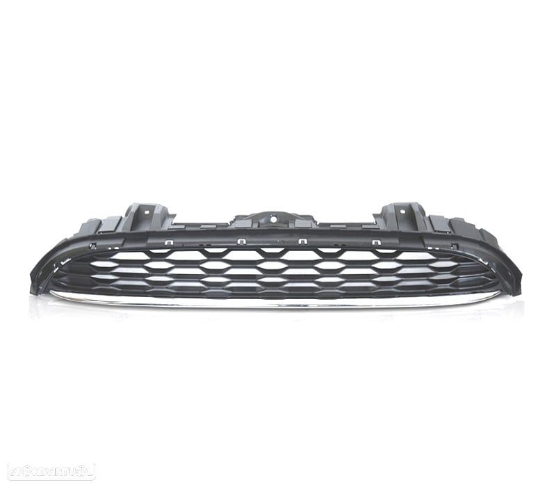 GRELHA FRONTAL MINI COOPER F55 F56 F57 14-21 ESTILO ESPORTIVO PRETO CROMADO - 2