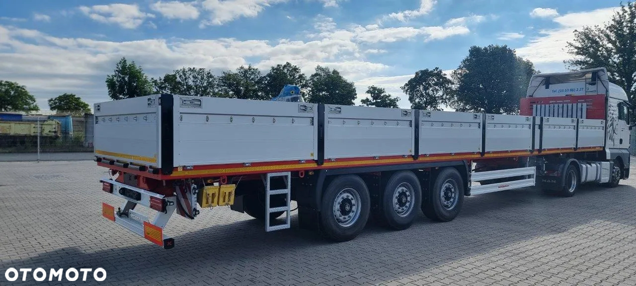 Kassbohrer Kaessbohrer naczepa platforma rozciągana, burty aluminiowe - 3