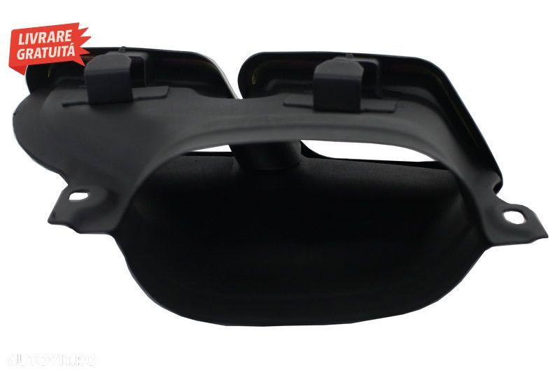 Difuzor Bara Spate cu Ornamente tobe Negre Mercedes C-Class W205 S205 (2014-2020) - livrare gratuita - 11