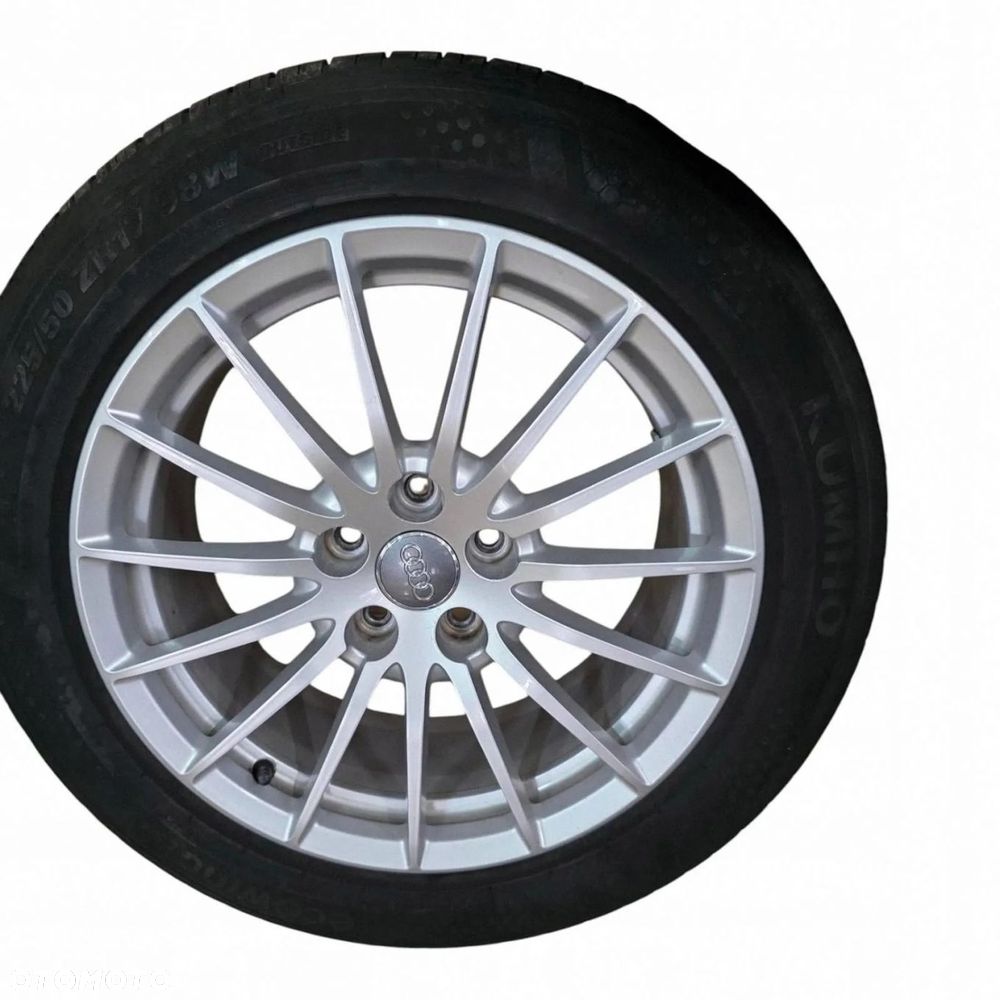 KOMPLET KÓŁ FELG ALUMINIOWYCH + ŚRUBY AUDI A4 A5 A6 225/50R17 8W0601025AE - 4