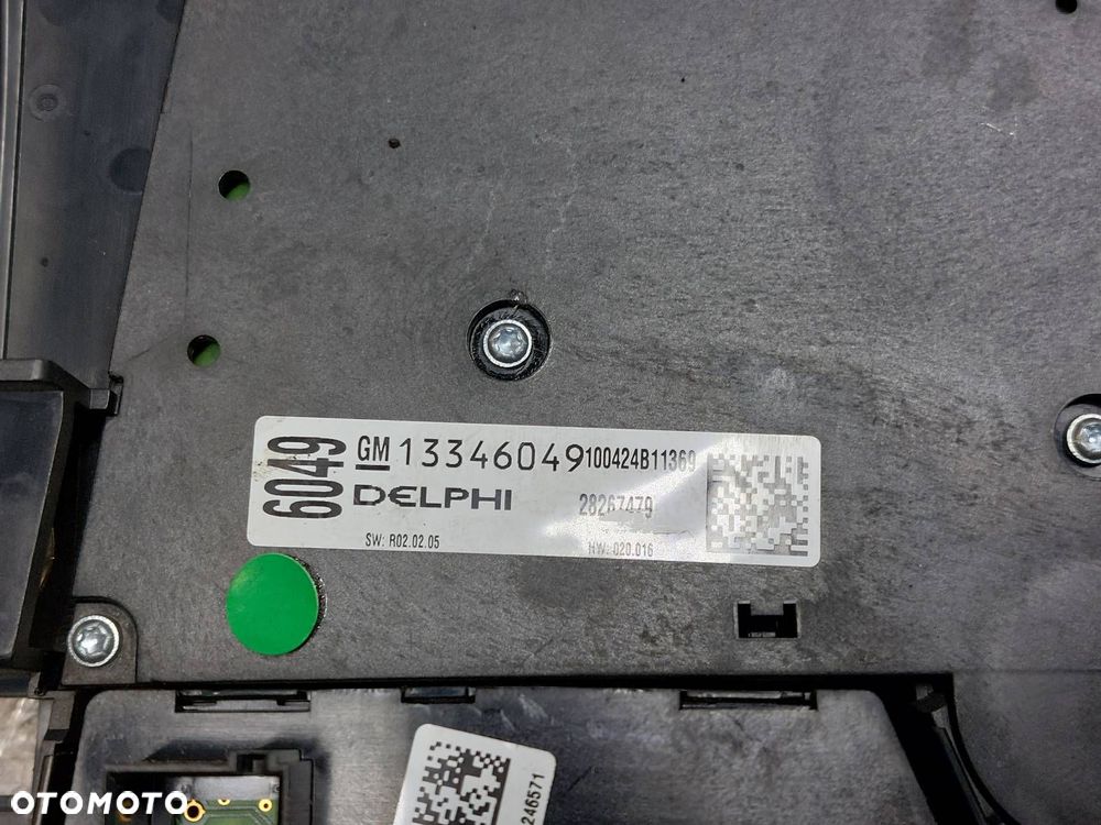 RADIO ODTWARZACZ + PANEL NAWIEWU RAMKA OPEL ASTRA J 13332702 13346049 - 6