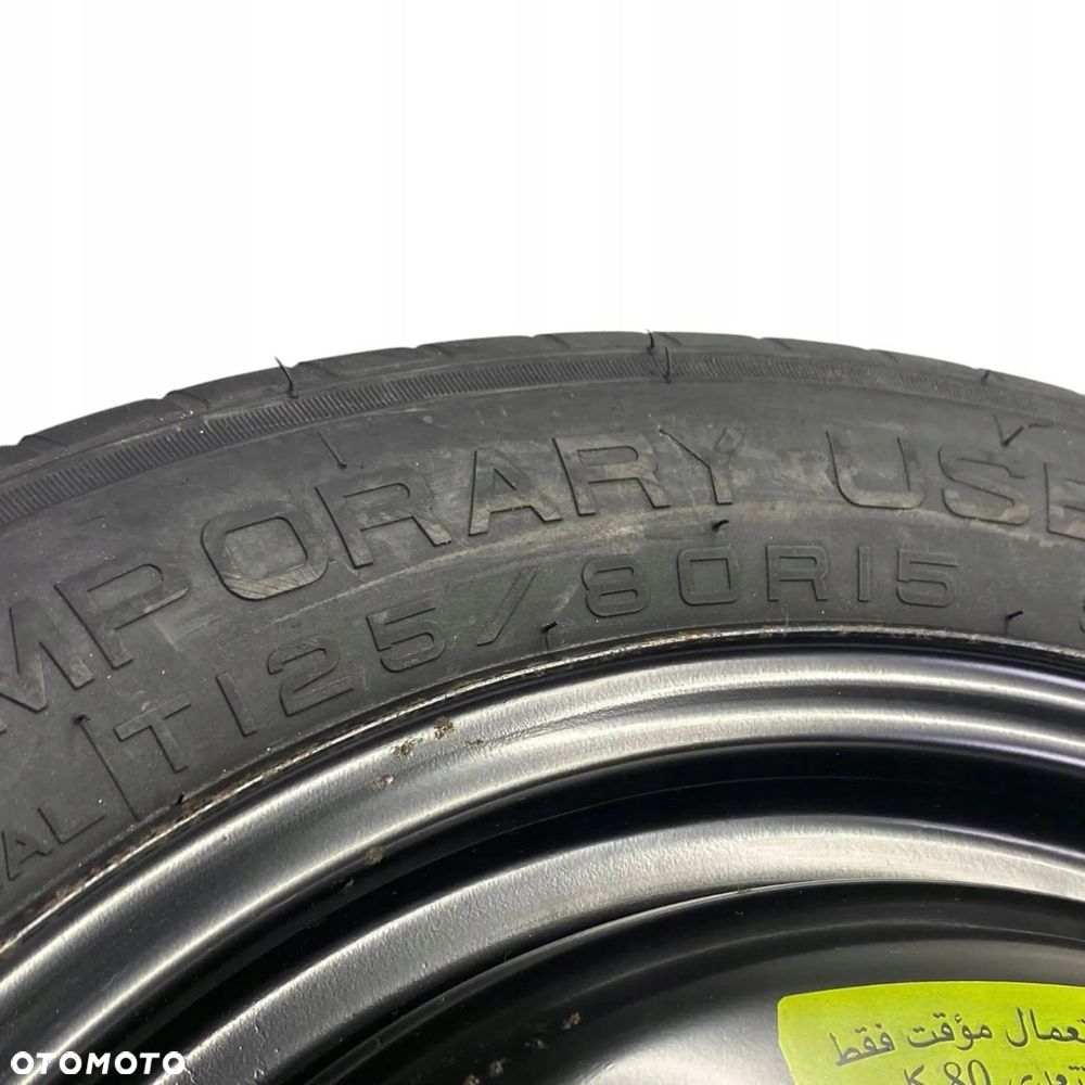 KOŁO DOJAZDOWE CITROEN C3 II DS3 C4 CACTUS 125/80R15 4X108 ET15 - 8