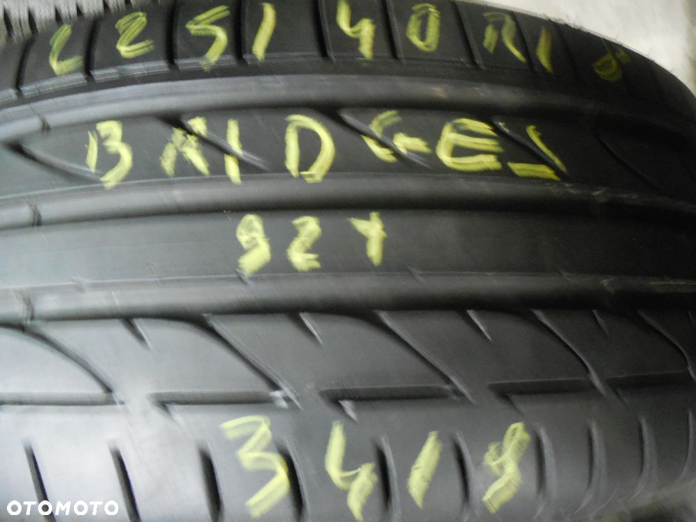 OPONA  POJEDYNKA 225/40R18 BRIDGESTONE POTENZA S001  DOT 3419 8.2MM - 1