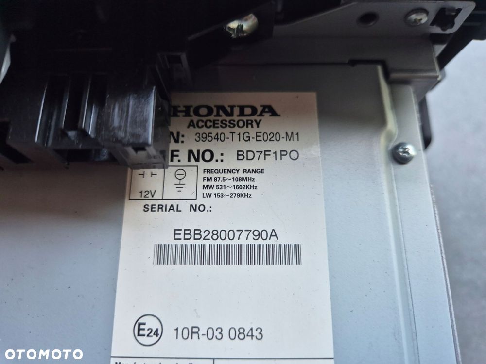 nawigacja radio kod honda crv iv 39540-t1g-e020-m1 - 3