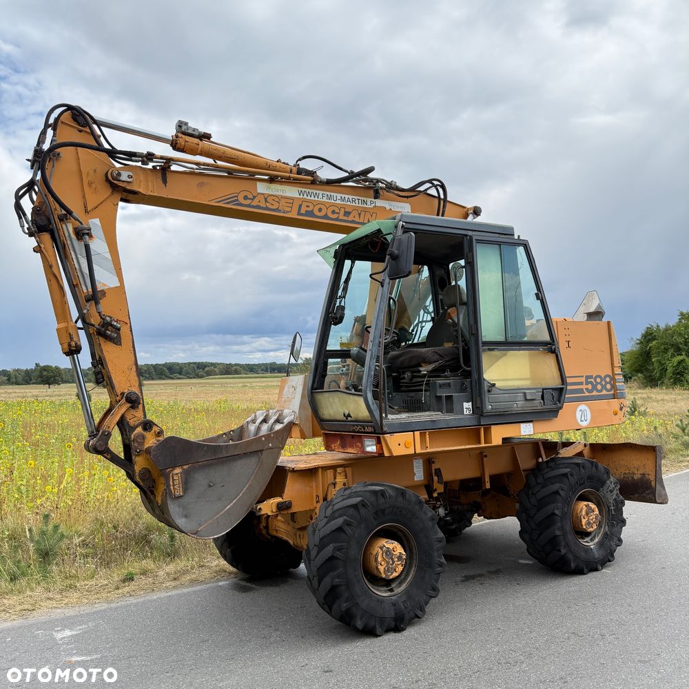 Case Poclain 588 14 ton koparka obrotówka kołowa - 2