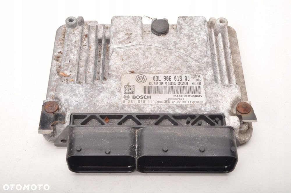 SKODA YETI 2.0 TDI 110KM KOMPUTER STEROWNIK SILNIKA 03L906018QJ - 1