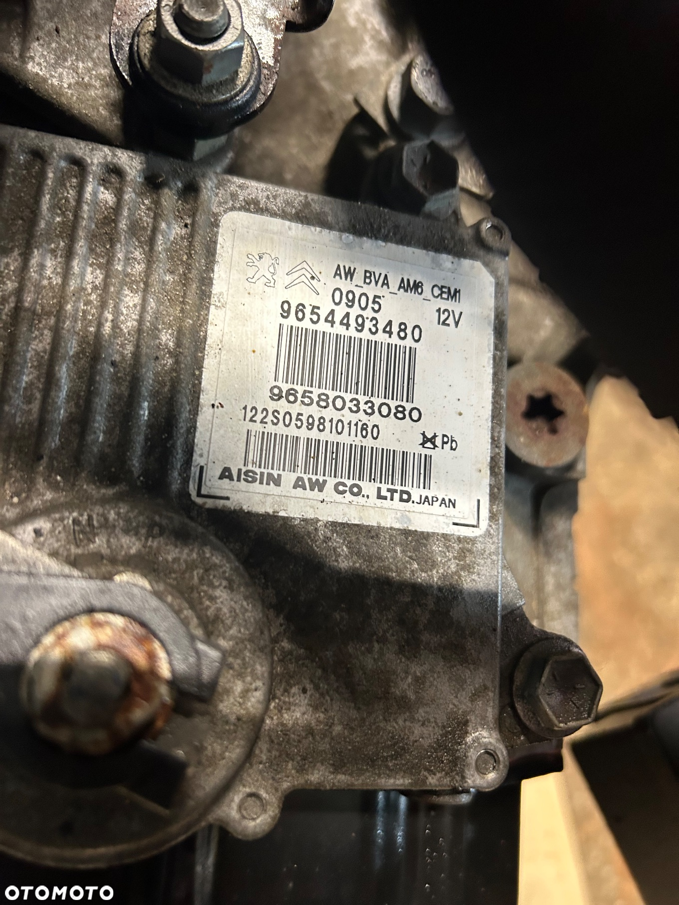 SKRZYNIA BIEGOW AUTOMAT 9658033080 20GG07 TF80SC  AUTOMATYCZNA PEUGEOT 407 2.7 2,7 V6 HDI UHZ 204 KM 80 TYS PRZEBIEG - 6
