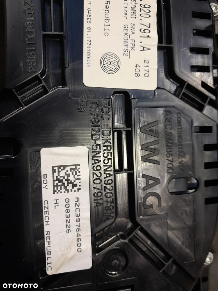 Volkswagen Tiguan II 2 Przed liftem R-Line licznik / wyświetlacz/ zegar 5NA.920.791A WIRTUALNY !! - 3