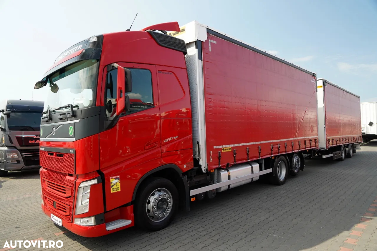 Volvo FH 460 / COMBINAȚIE TANDEM / TRAVERSE / MEGA / I-PARK COOL / DIRECȚIE AXĂ RAPIDĂ / CORTINĂ RANFORSATĂ / CONTRACT POST-SERVICE - 2