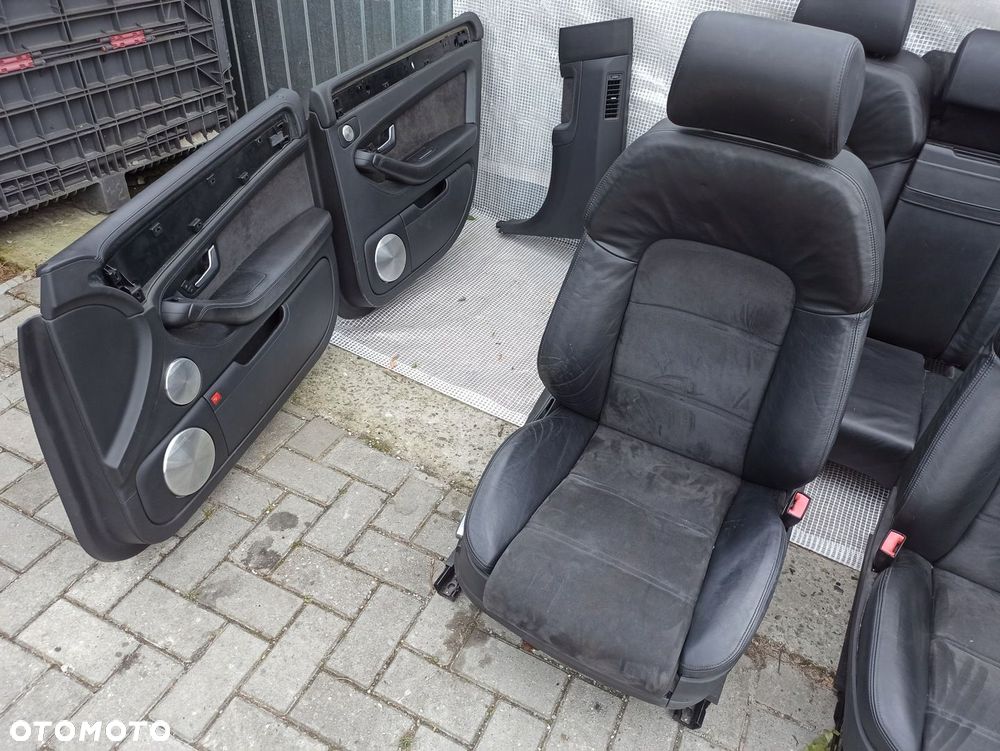 AUDI A8 S8 D3 FOTELE KOMPLET SPORT ALCANTARA ELEKTR GRZANE BOCZKI BO - 2