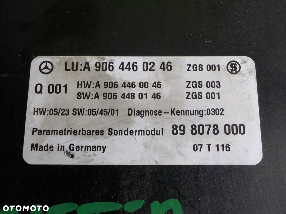 VW CRAFTER STEROWNIK MODUŁ PDC A9064460246 - 2