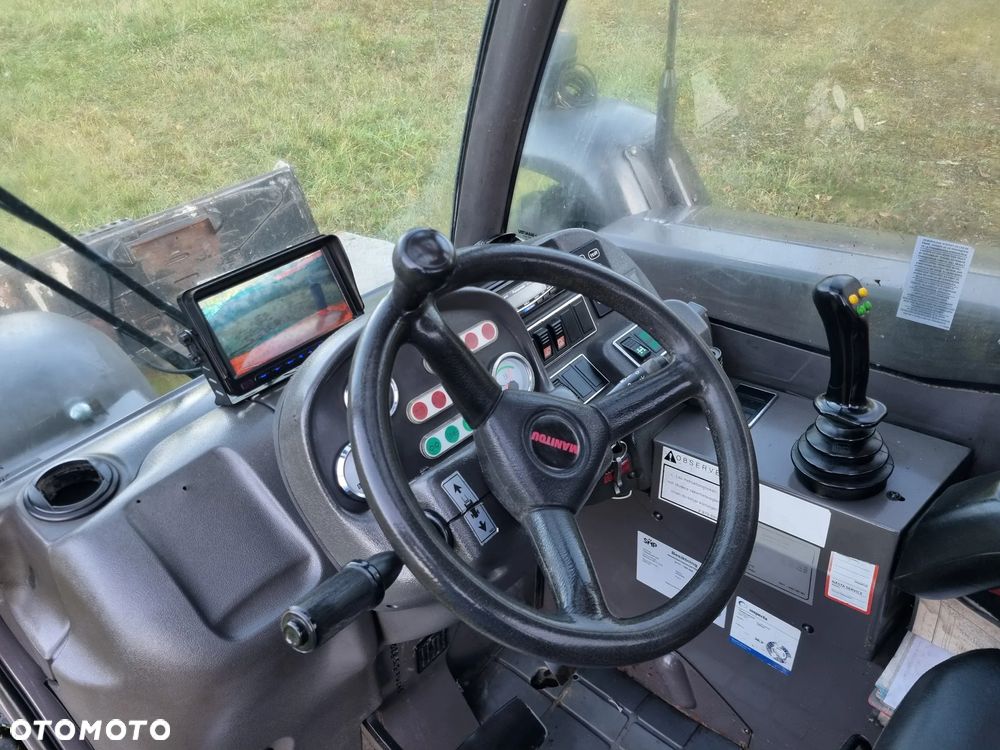 Manitou 523 MonoUltra Ładowarka teleskopowa 5m 2,3 tony Posuw wideł Hydr. łyżka Klima 2x kamera PERKINS z Komuny Norweskiej! Jak Nowa 3136 mtg Zero luzów wycieków SERWISY DEKRA - 24