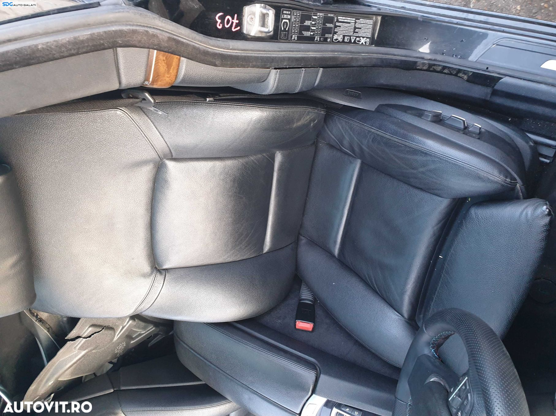 Interior Piele cu Memorie Incalzire Scaun Scaune Stanga Dreapta Fata si Bancheta cu Spatar Fara Rabatare BMW Seria 5 F07 GT 2009 - 2013 [K1789] - 2