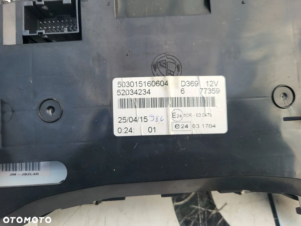 Opel Combo D 1.6 CDTI 105 KM 198A3000 Zestaw startowy do odpalenia Komputer Licznik Kluczyki BCM - 6