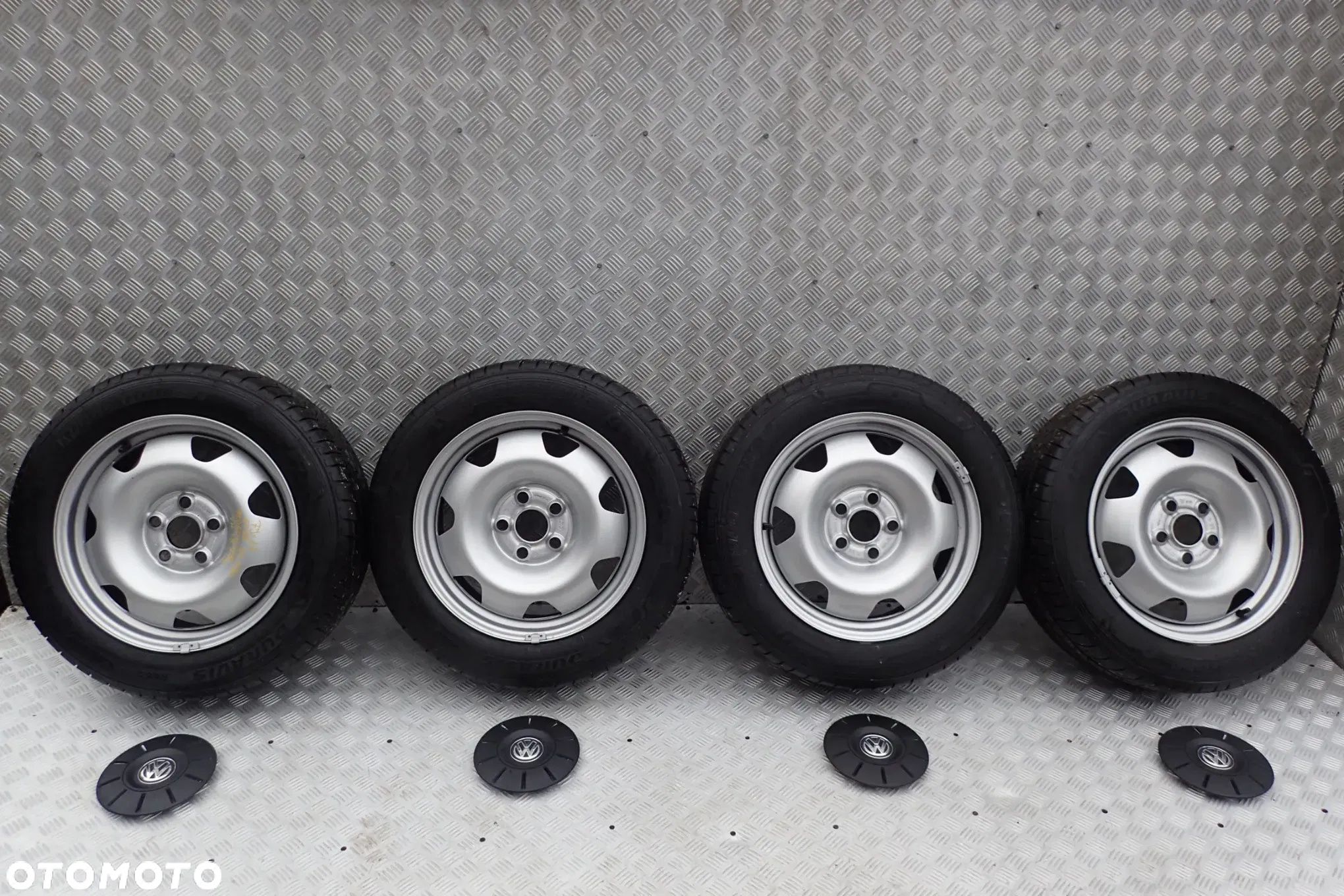 KOŁA FELGI STALOWE VW T5 T6 7JX17 ET 55 5X120 7E0601027B Z OPONAMI LATO 215/60/17 KOMPLET - 1