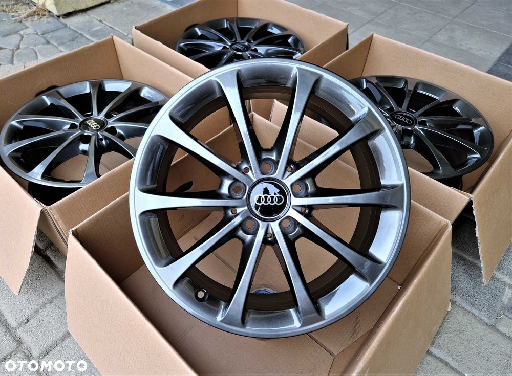 Alufelgi 17 5x112 Audi A3 A4 Q2 Q3 Seat Leon Exeo Altea Ateca Chrom Shadow ! 731# - 4