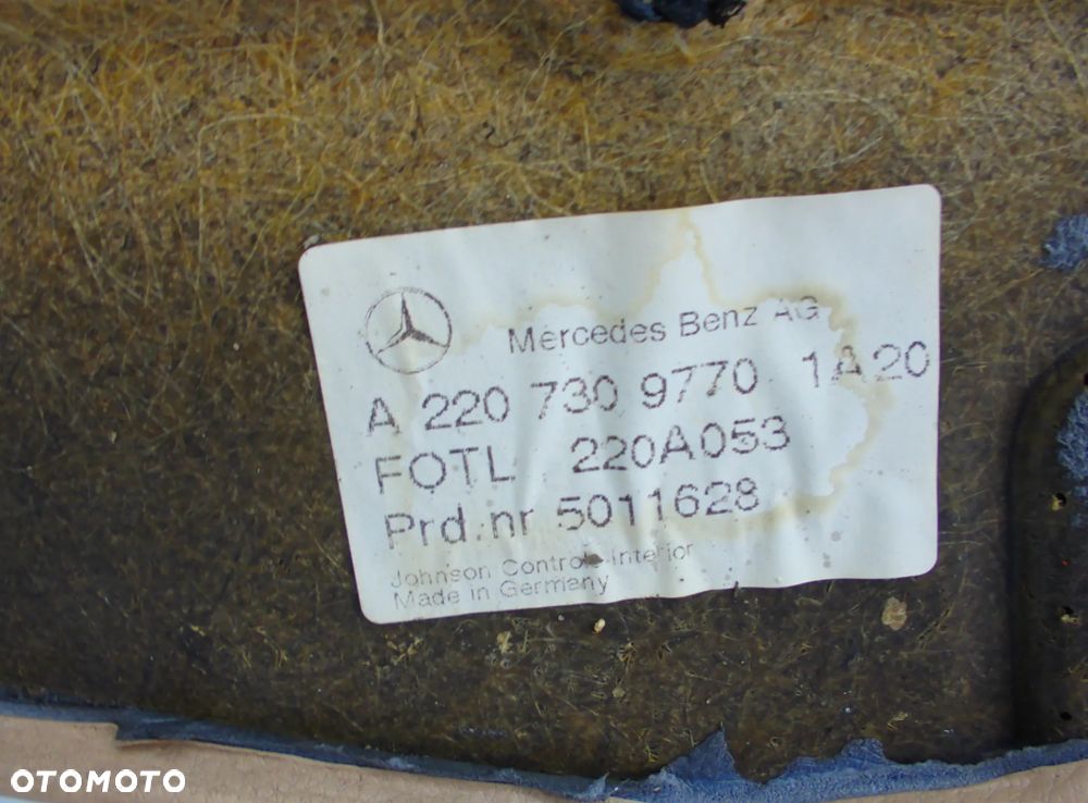 Mercedes S Klasa W220 Boczek drzwi lewy tył - 7