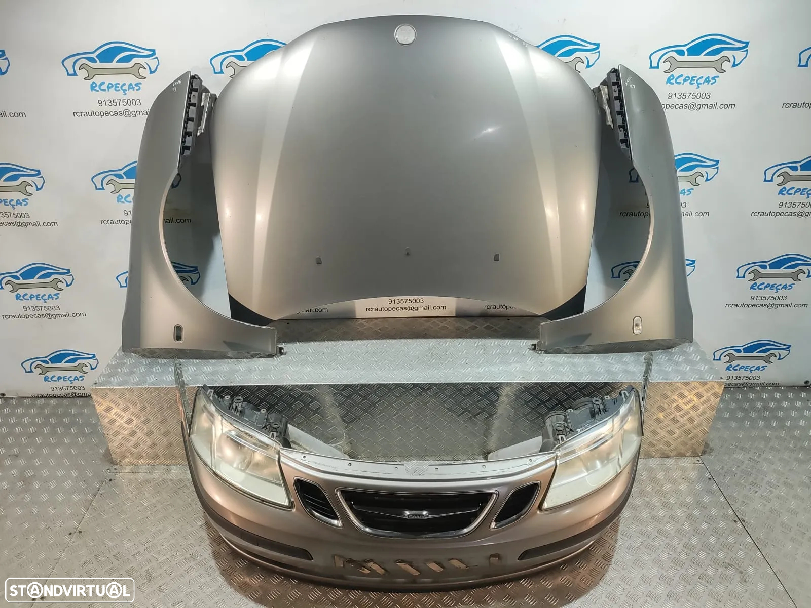 FRENTE COMPLETA SAAB 93 9-3 9.3 2 II MK2 YS3F CAPOT PARACHOQUES GUARDA-LAMAS OTICAS - 9