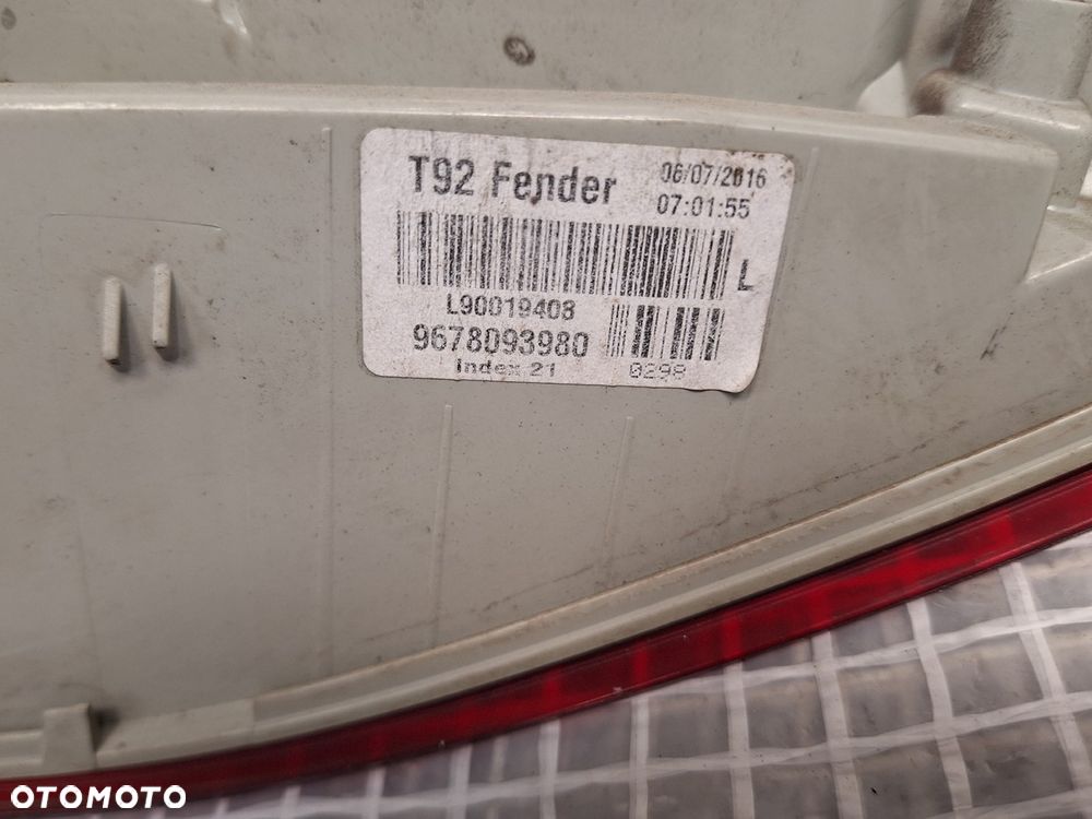lampa tyl tylna lewa peugeot 308 II t9 2013-2017 kombi sw 9678093980 europa orginal demontaz - 5