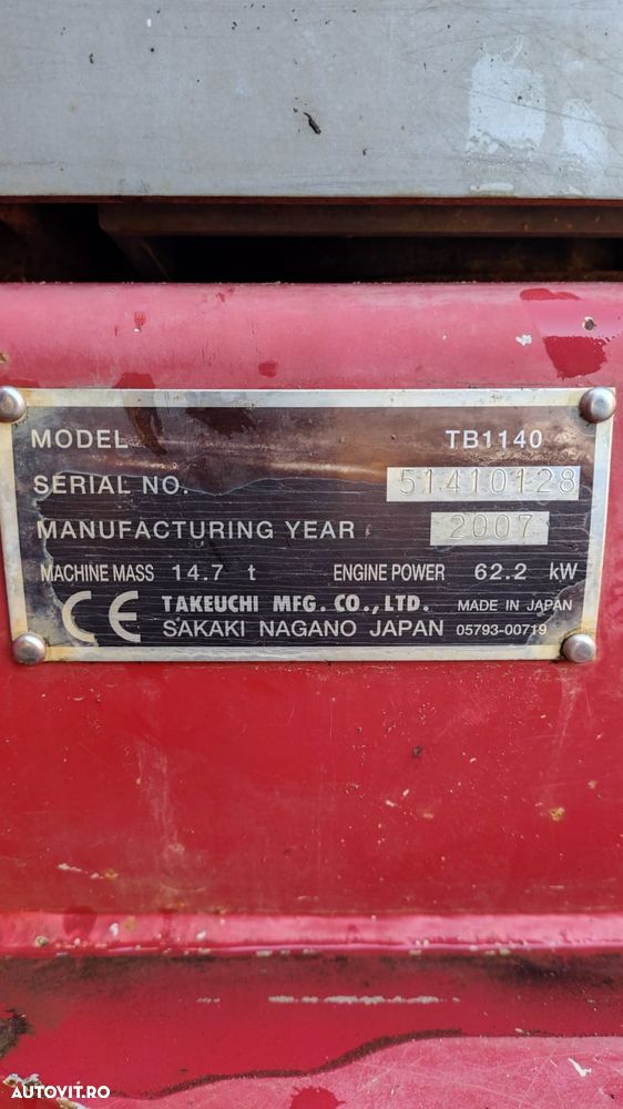 Takeuchi TB1140 - 4