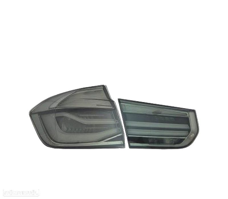FAROLINS TRASEIROS BMW F30 11-15 BERLINA TUBE LIGHT FUMADOS - 5