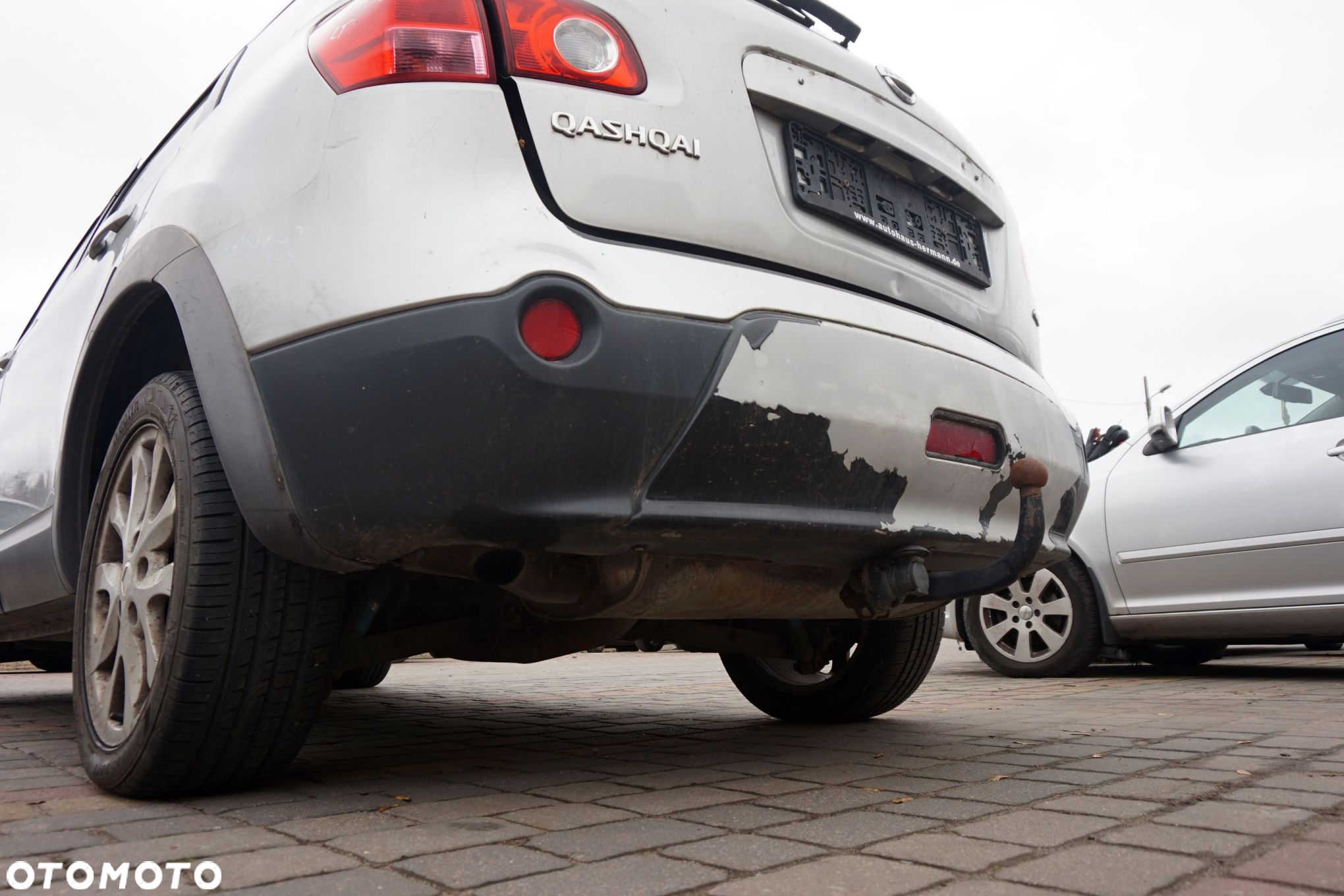 ZDERZAK TYLNY QASHQAI+2 I J10 KY0 85022EY10H SREBRNY NISSAN 2008-2013 - 7