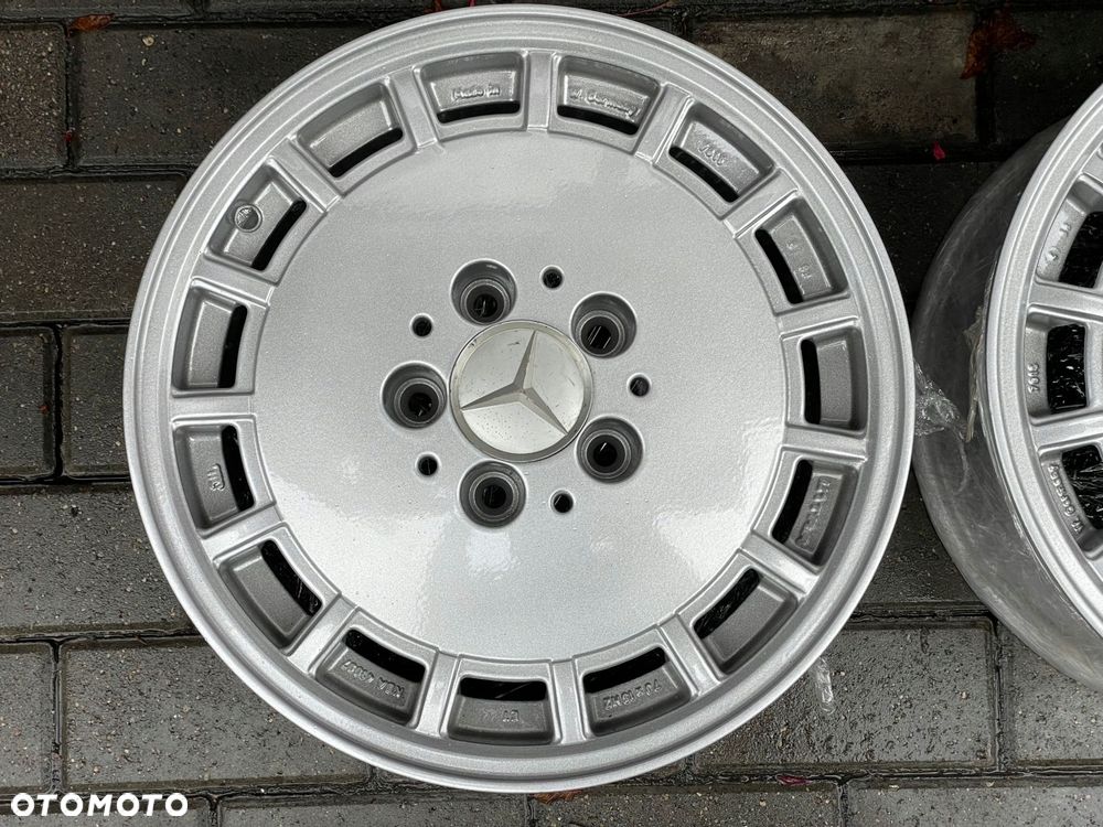 alu felgi mercedes 15 gullideckel 7j et44 w124 oryginał - 5