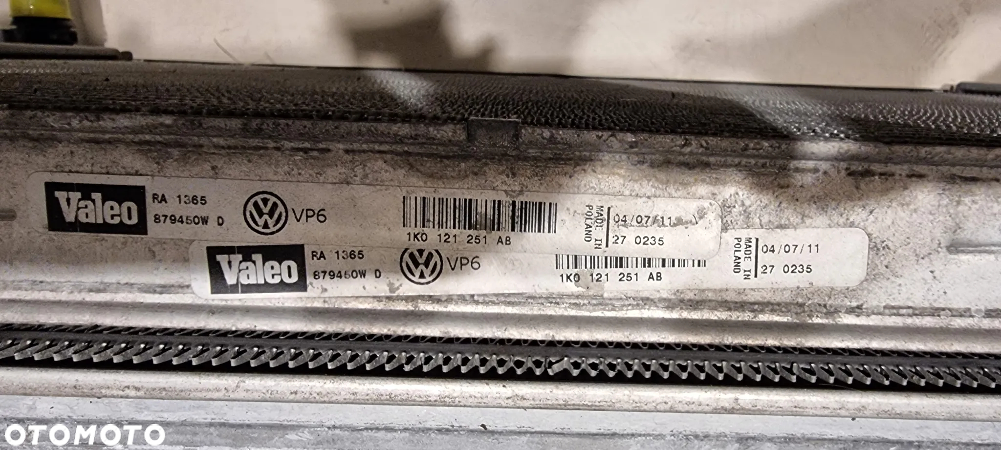 Chłodnica wody VW SEAT SKODA AUDI 1,6 2,0 TDI - 7