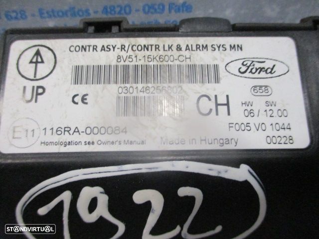 Centralina 0281014989 8V2112A6540PG  8V5115K600CH  8A6T10849GJ FORD FIESTA 6 FASE 1 2010 1.6TDCI 90CV 5P PRETO BOSCH - 15
