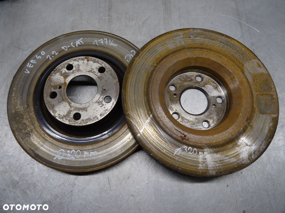 TOYOTA VERSO 09-12 2.2 D-CAT TARCZE PRZEDNIE PRZÓD 320mm - 1
