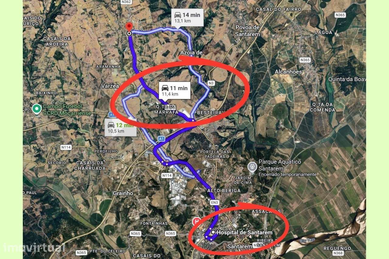 Lote de 792 m2 com implantação de 225 m2 e ABC 295 m2 Romeira Santarém - Grande imagem: 5/8