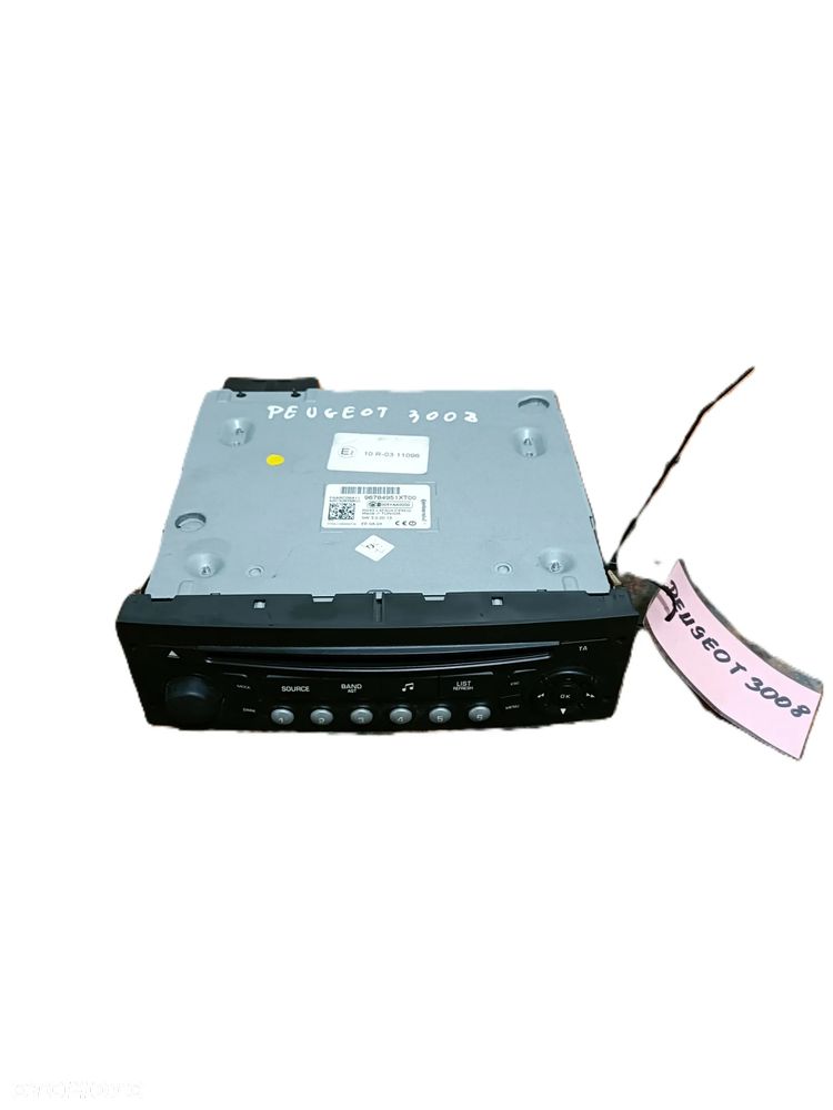 PEUGEOT 3008 I 09-16 radioodtwarzacz radioodbiornik radio 96784951XT00 * - 2