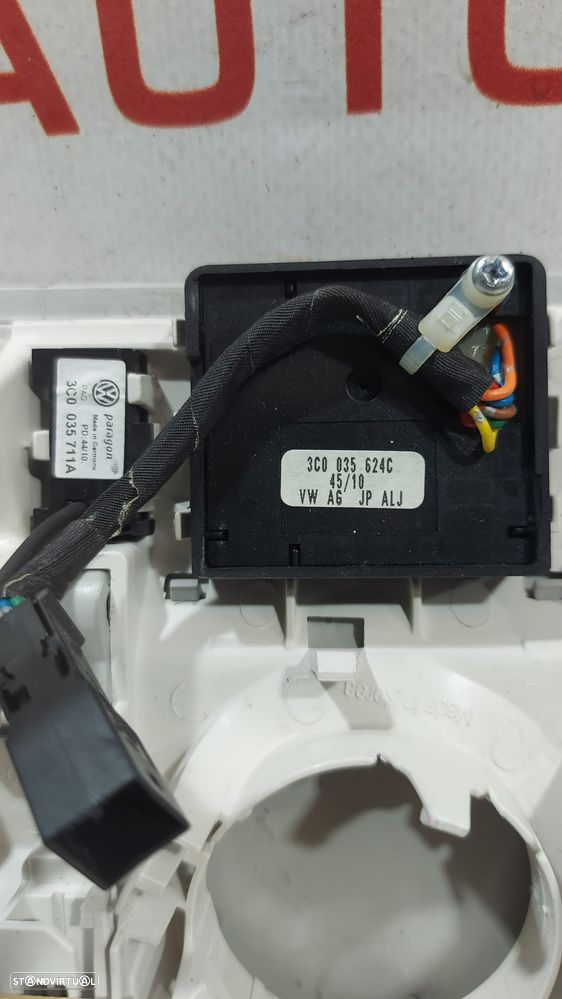 Plafonier Luz Luzes Interior Teto Tejadilho Frente Frontal Central VW Golf 6 VI Original - 3