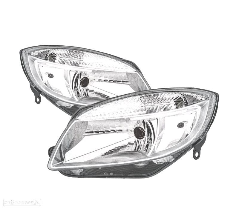 FARÓIS OPTICAS SKODA FABIA 07-09 E ROOMSTER 06-10 - 1