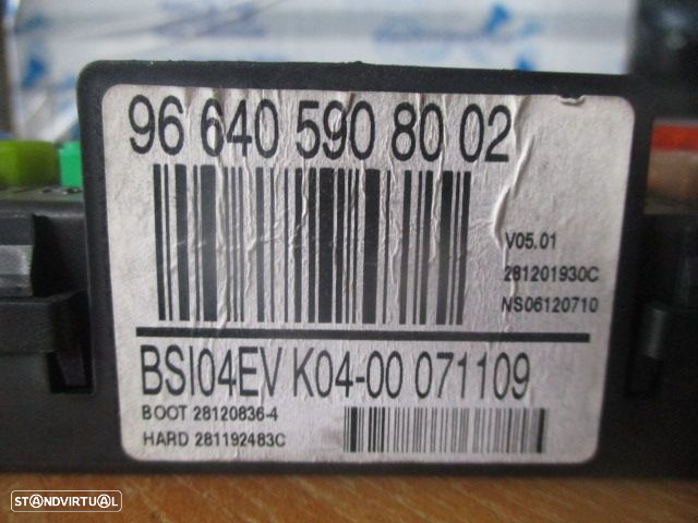 Caixa Fusiveis 9664059080 02 CITROEN C5 2010 2.0HDI CITROEN C4 PICASSO 2009 1.6HDI 110CCV 5P PRETO - 3