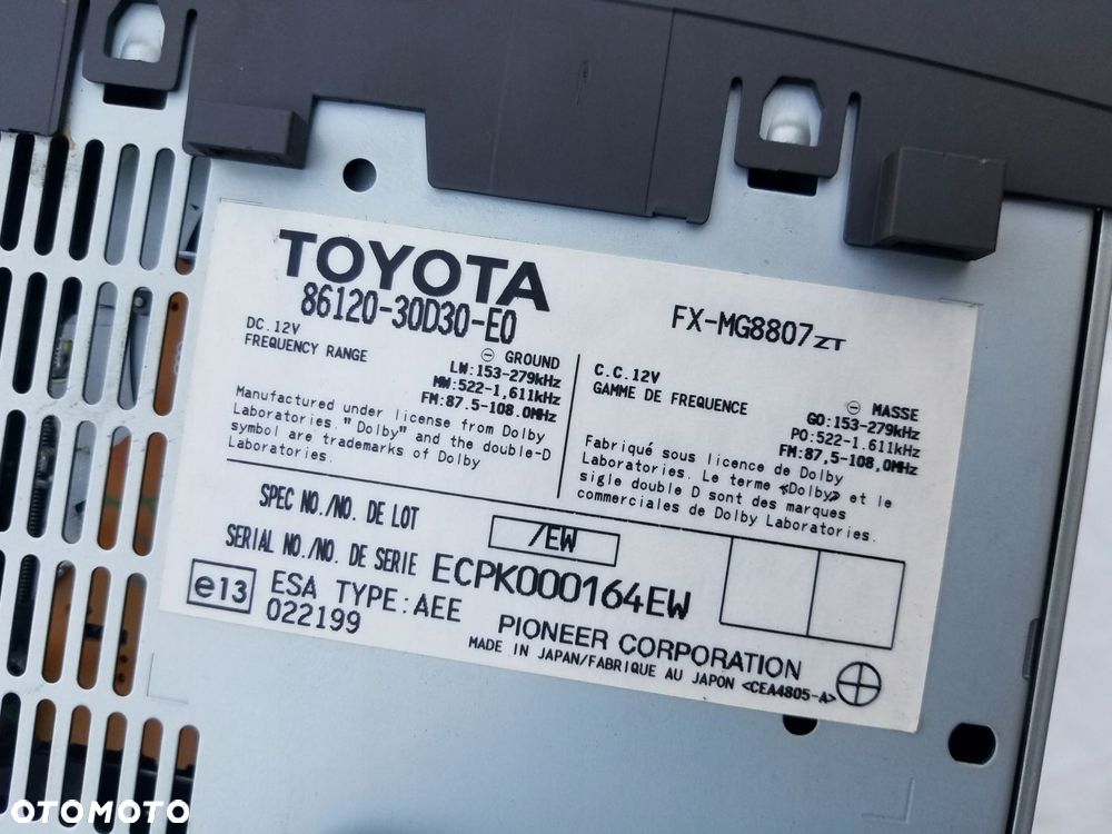 radio cd kaseta lexus gs iii 86120-30d30-e0 - 4