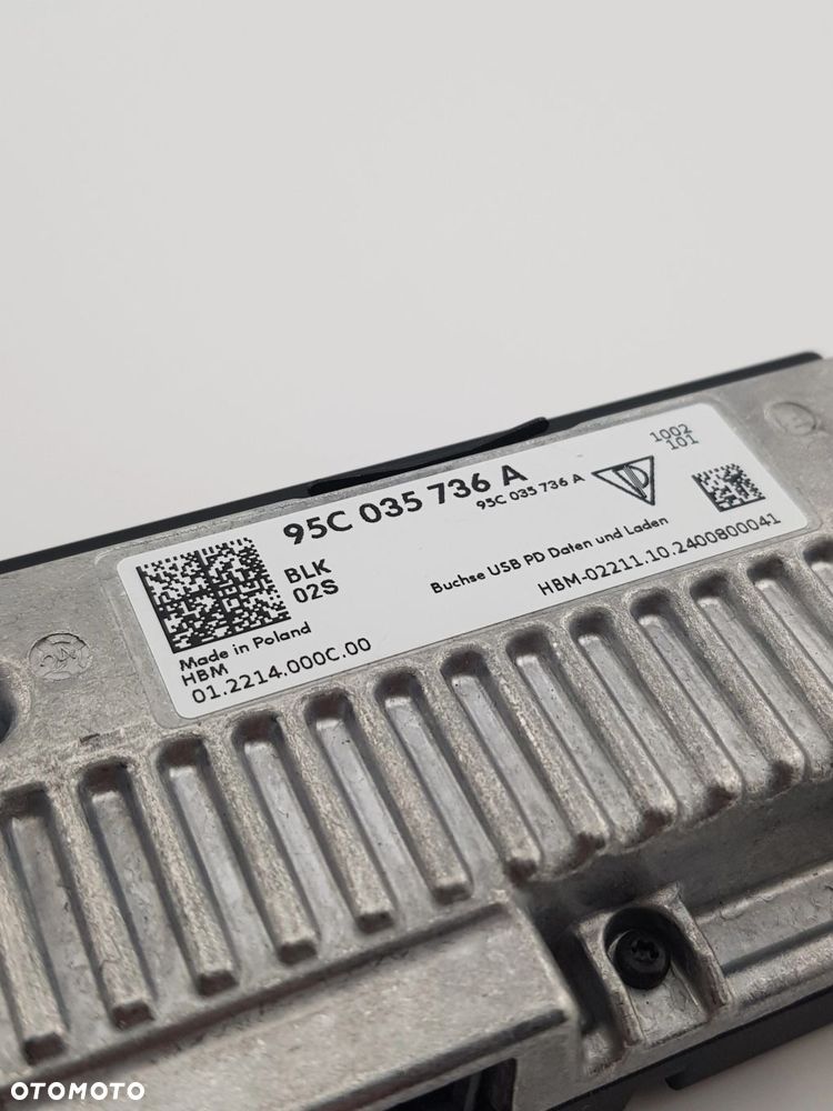 NOWE ORYGINALNE GNIAZDO ŁADOWANIA USB-C KONSOLI ŚRODKOWEJ PORSCHE 95C035736A - 5