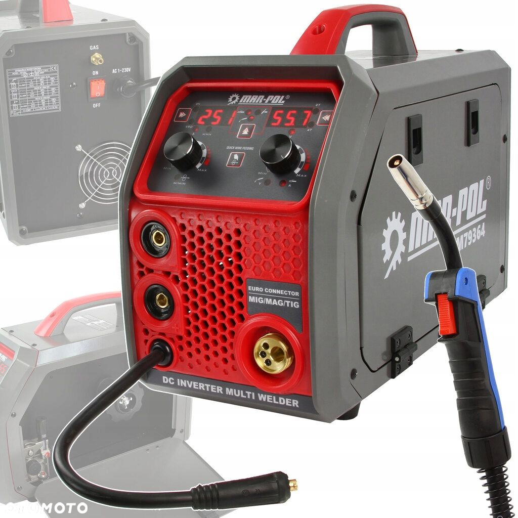 SPAWARKA INWERTOROWA MIGOMAT 250A MIG MMA TIG 230V GAZOWA M79364 - 11
