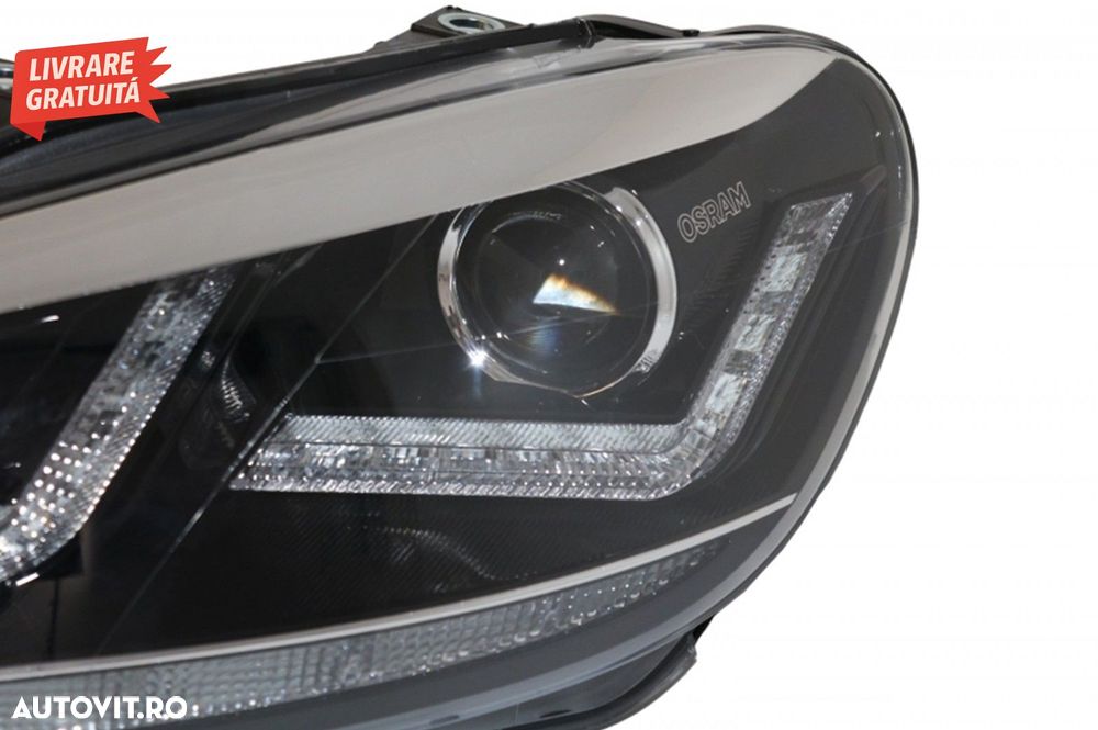 Faruri Osram LED Crom LEDriving Semnal Dinamic si Grila Centrala VW Golf 6 VI (200- livrare gratuita - 8