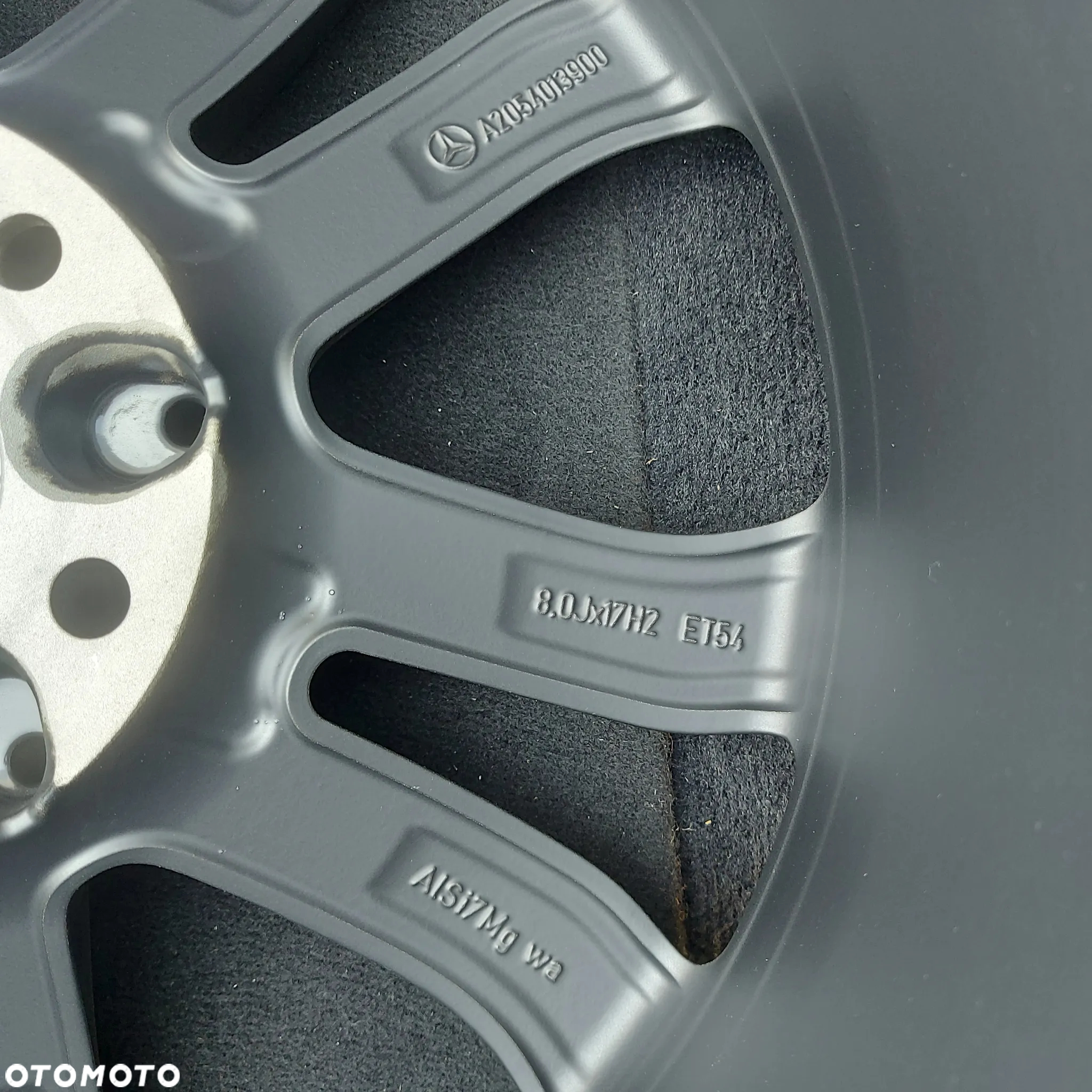 FELGI 17 KOMPLET MATOWE MERCEDES C W205 W204 E W212 W213 W207 W238 ORYGINAL DEMONTAZ 7JX17 8JX17 2054010200 2054013900 IDEALNE MAT - 7
