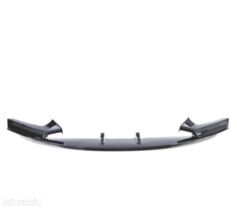 SPOILER LIP DIANTEIRO BMW F22 F23 LOOK M PERFORMANCE PRETO BRILHANTE - 2