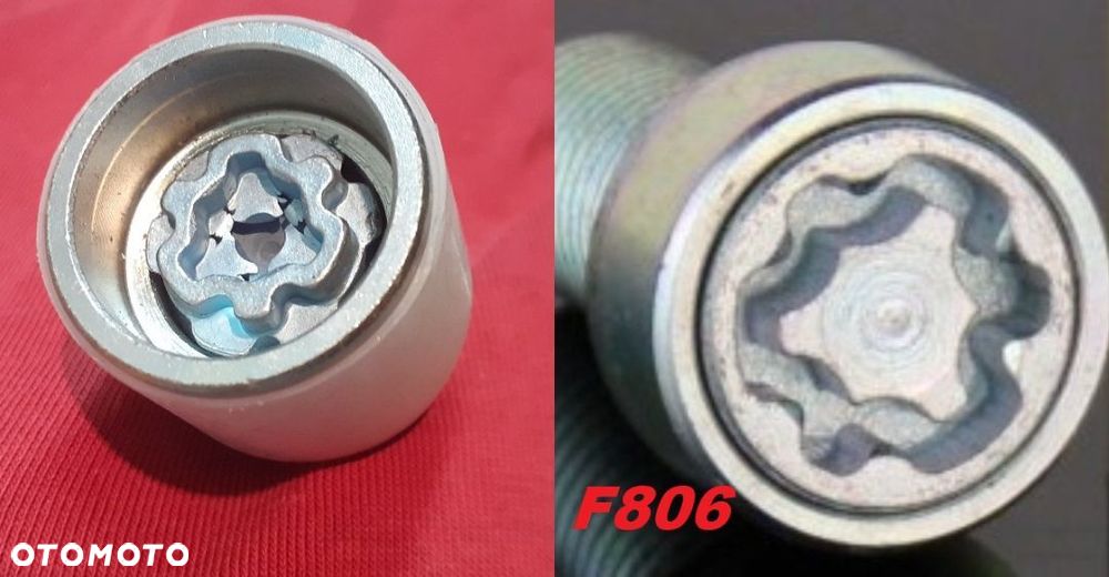 Nasadka zabezpieczająca Nakładka Adapter Złodziejka Do Śrub Audi (koniczynka) - 6