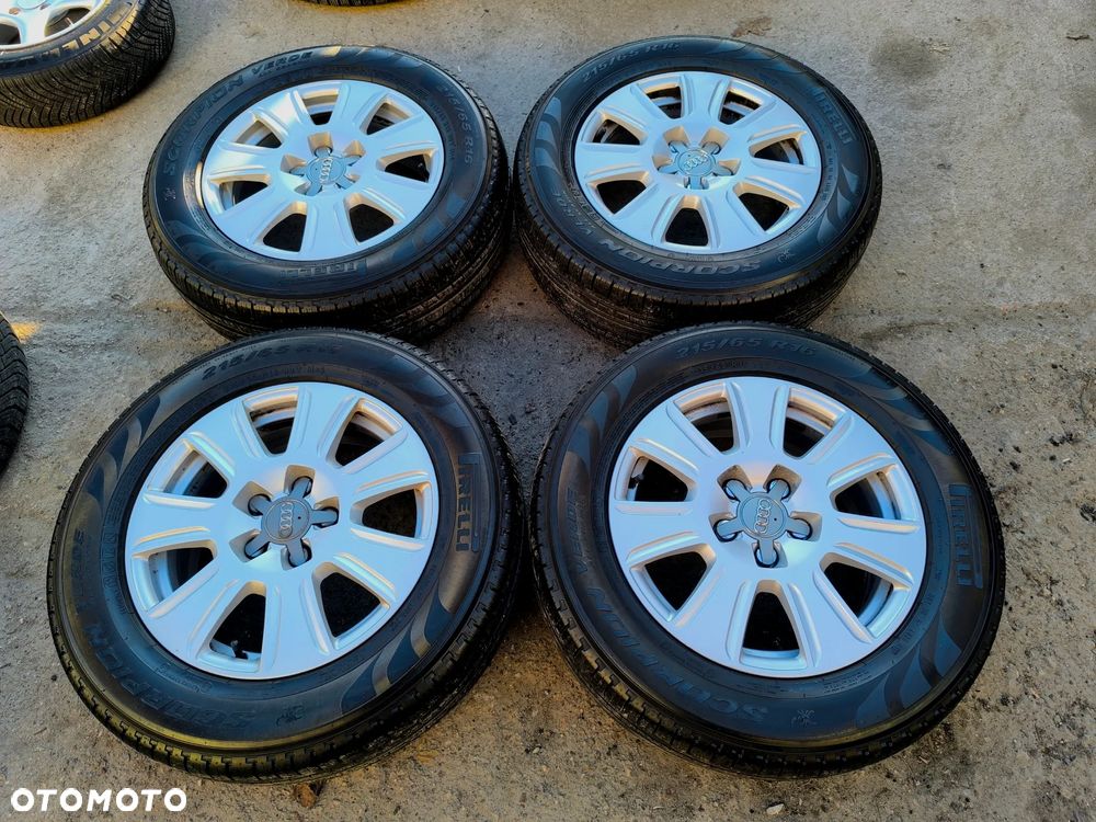 5x112 Alufelgi Felgi Aluminiowe 16 Koła Całoroczne Wielosezonowe AUDI A3 8V 8P A4 B5 B6 B7 A6 C5 C6 Q2 Q3 VW SEAT SKODA 7mm Legnica ALU-RAD 215/65 - 1
