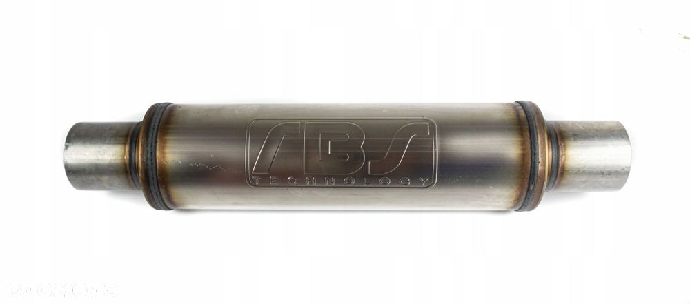 TŁUMIK ŚRODKOWY PRZELOTOWY 2,5" OKRĄGŁY 63MM - 2
