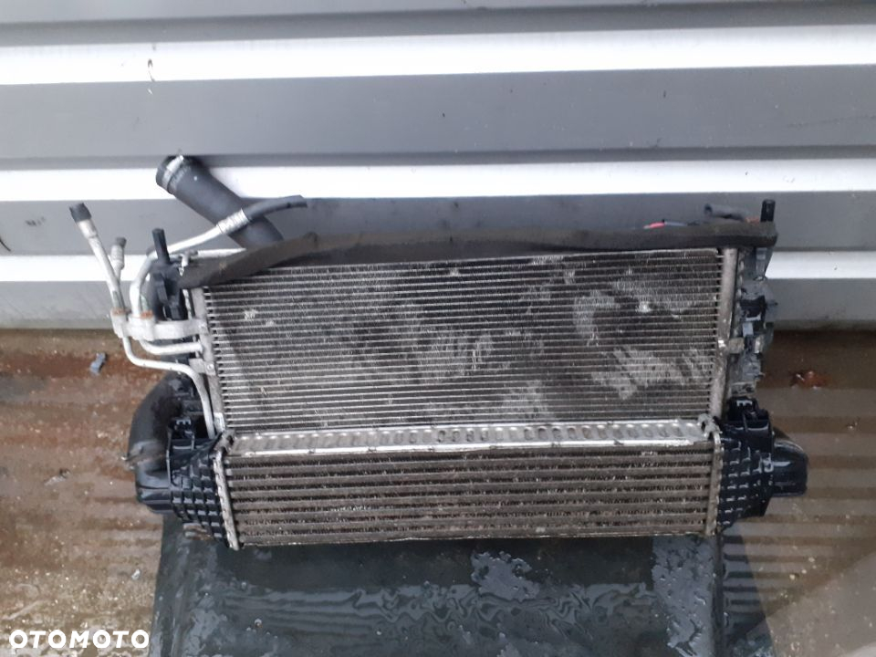 Chłodnica wody,  intercooler, wentylator Ford Focus MK2 C-max Diesel  Komplet 1.6 TDCI - 4
