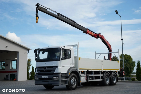 Mercedes-Benz / AXOR 2633 / 6X4 / SKRZYNIOWY - 6,55 M / MOCNA PODŁOGA / HDS FASSI F155 / wysów: 10 M / MAX UDŹWIG 6 000 KG / MANUAL  / STEROWANIE RADIOWE /
