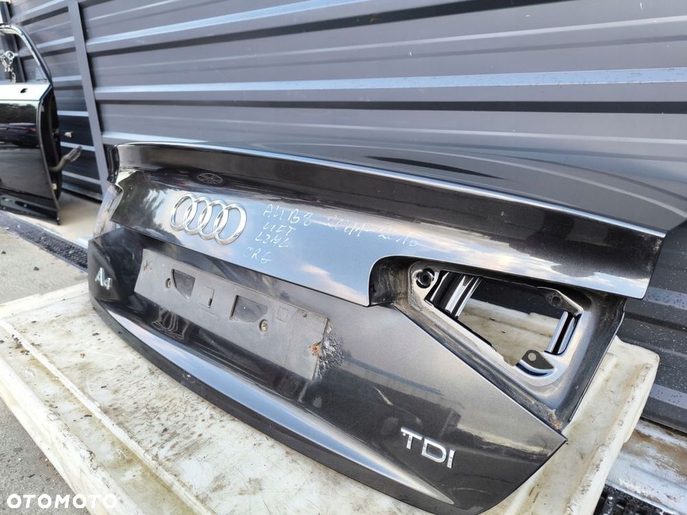 KLAPA TYLNA TYŁ AUDI A4 B8 LIFT SEDAN LZ7L 2011-2016 ORYGINAŁ ! - 8